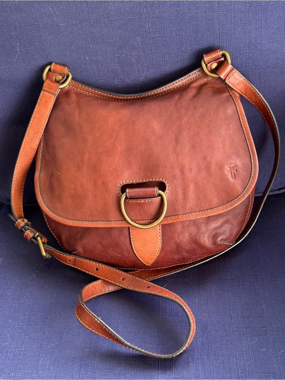 Frye Lucy Crossbody Bag in Cognac